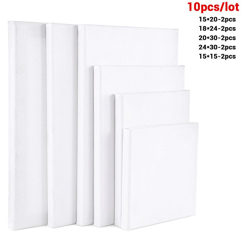 10 Pack Mixed Size Super Value Canvas